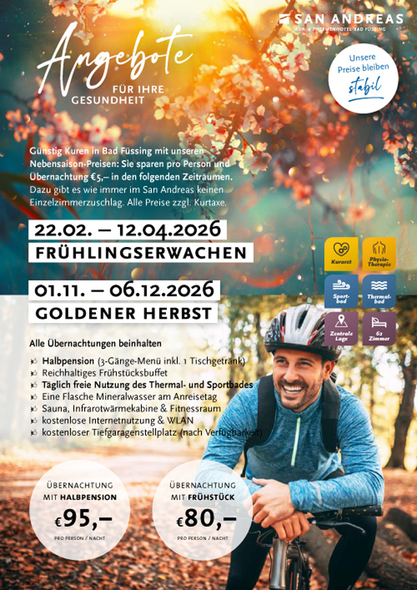 Angebote in der Nebensaison 2026
